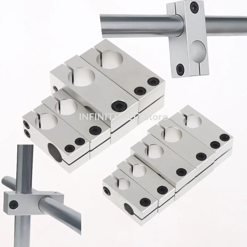 1Pcs Aluminum Pillar Fixing Clip Cross Connector Optical Axis Cross Fixing Clip Pipe Clamp Bracket DIY Accessories