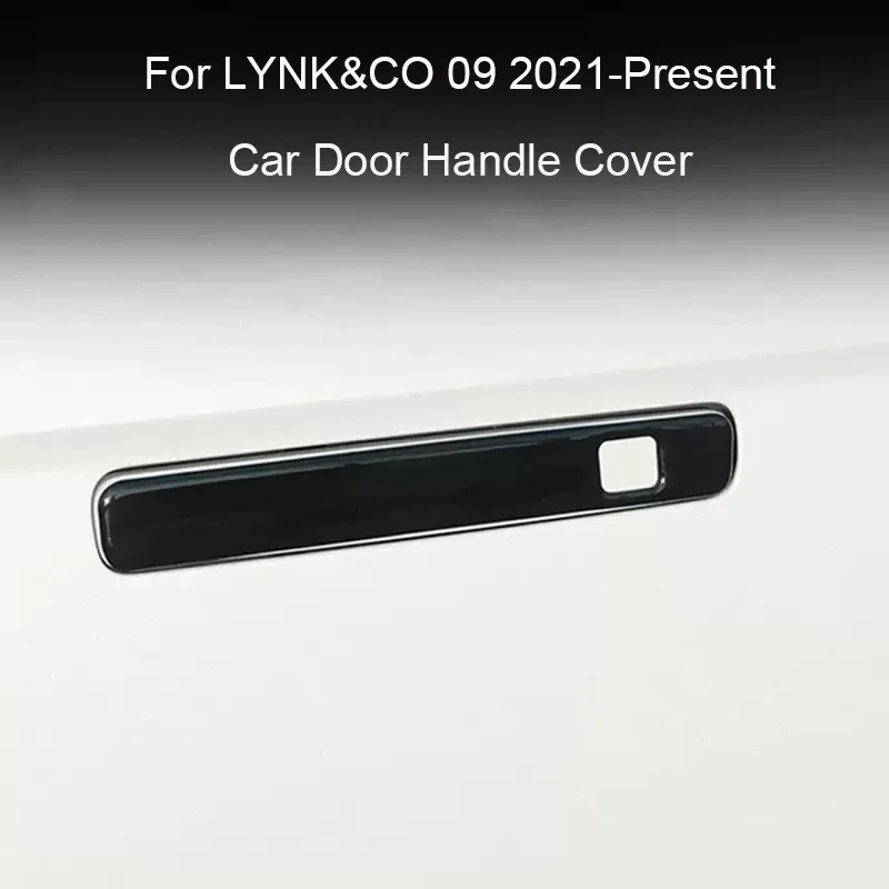 4 PCS Car Drip Glue Door Handle Cover For LYNK&CO 09 2021-Present Anti Scratch Auto Exterior Decorat Sticker Accessories