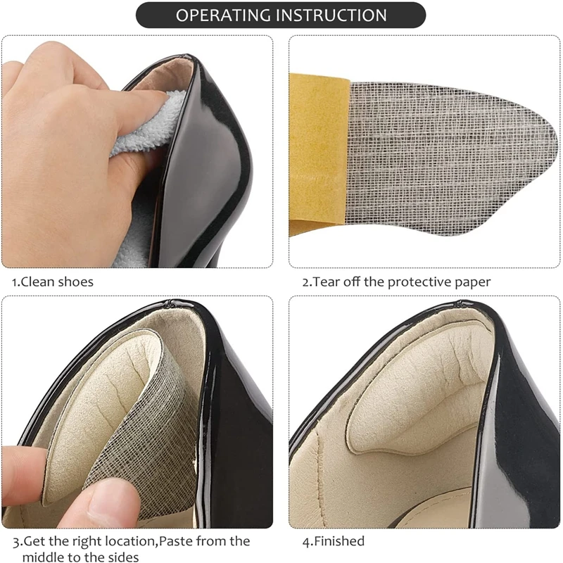 Women Insoles for Shoes High Heel Pad Adjust Size Adhesive Heels Pads Liner Grips Protector Sticker Pain Relief Foot Care Insert