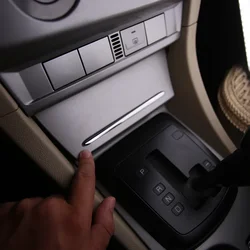 For Ford Focus 2 MK2 2005 - 2012 ABS Chrome Trim Ashtray Light Ashtray Decoration Strip Stickers Trim car accessories
