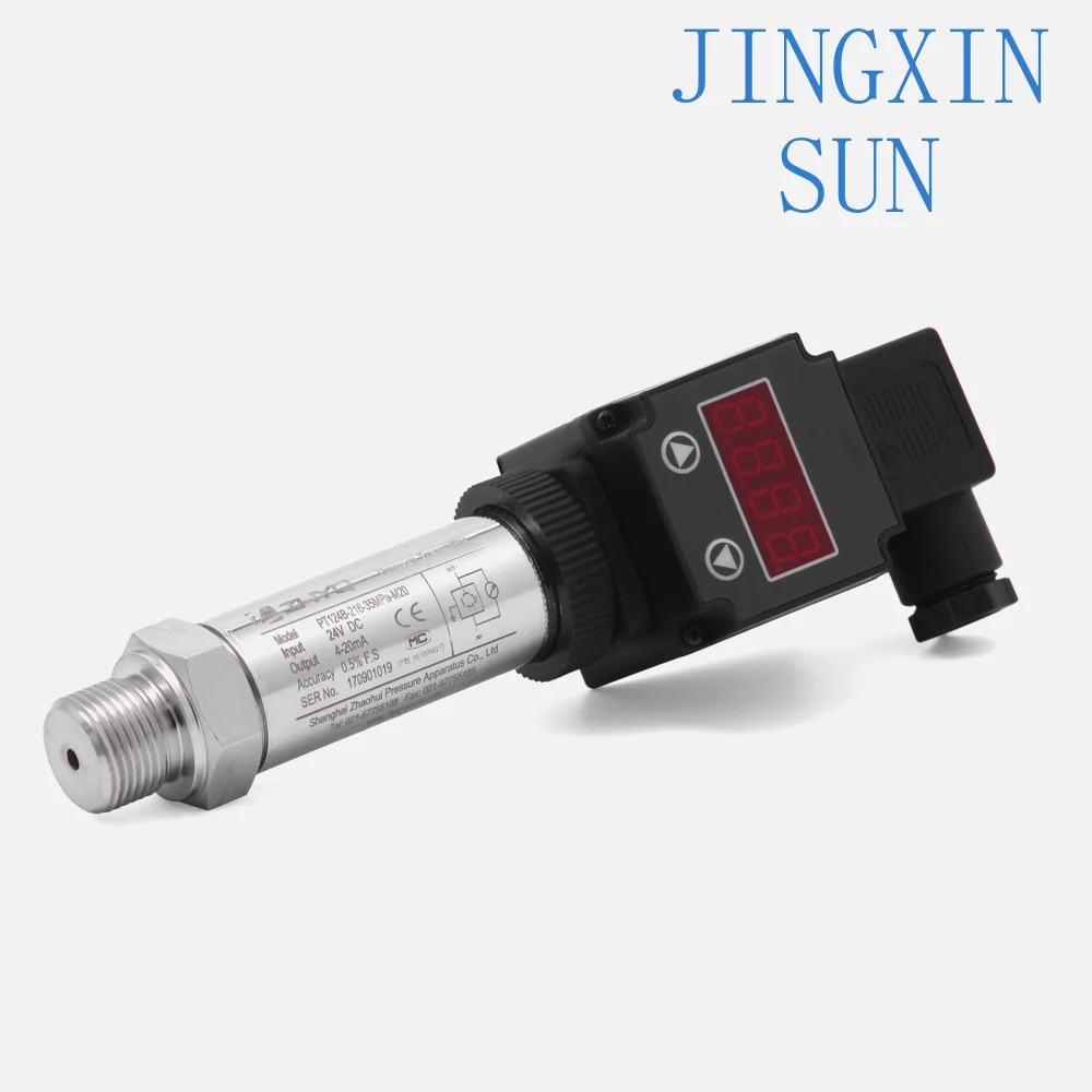 LED Display Digital Pressure Transducer for IoT Monitoring 4-20mA 0-5V 0-10V Output Local Pressure Measuring Instrument