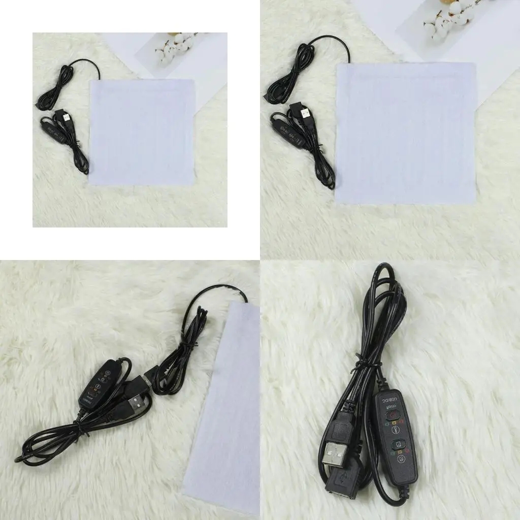 

652F USB Электрические нагревательные колодки ткани 3 шестерни для шеи, спины, живота, поясничного отопления