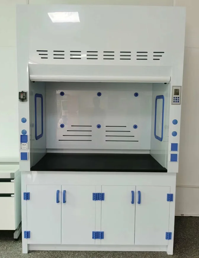 Commercial All-In-One School Chemical Lab Furniture Arm PP Fume Extractor Hoods With Fan