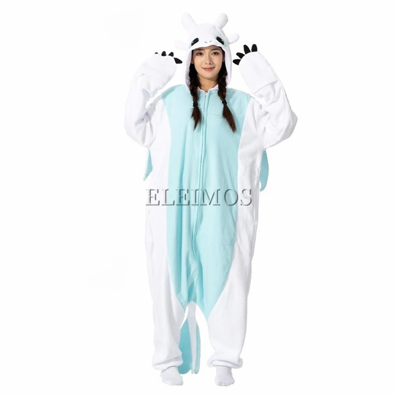 Black White Kigurumi Onesie Cartoon Pajamas For Adult Women Men Animal Pyjamas Homewear Halloween Cosplay Party Costume XXL