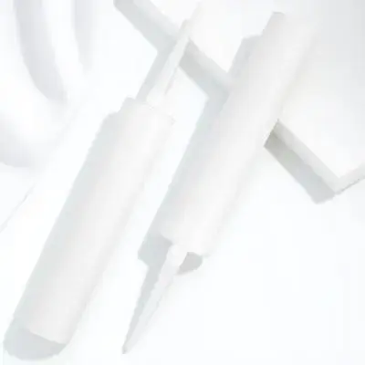 

2pcs Empty Caulking Tubes Fillable Reusable Sealant Dispenser Precision Tip For Latex Epoxy Grouting Tile Repair Refillable