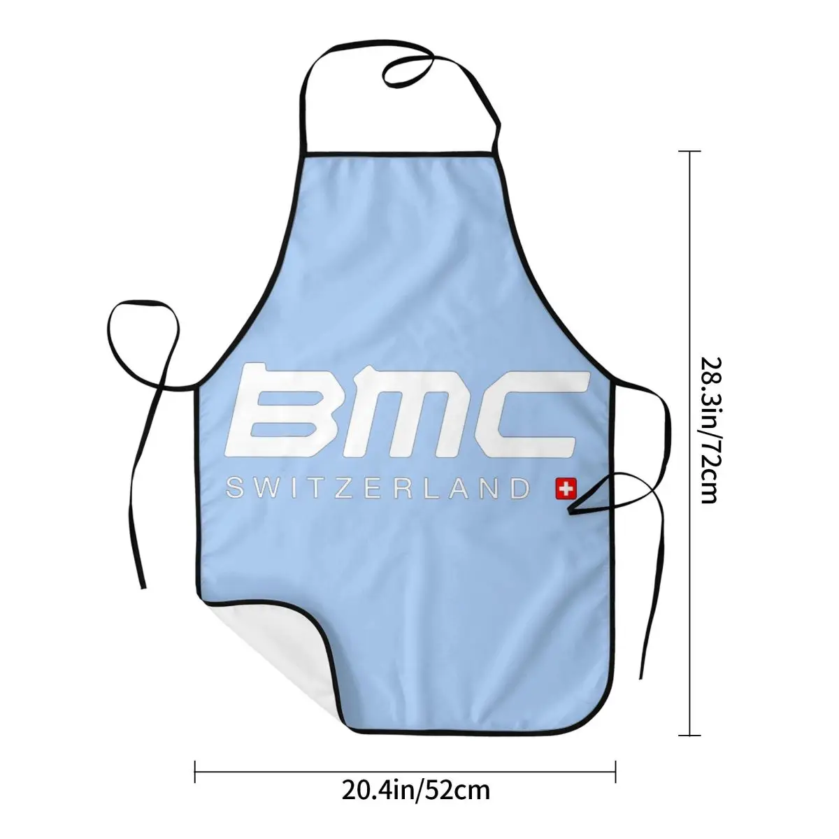 BMC Bikes Apron Chef Cooking Baking Tablier Sleeveless Bib Kitchen Cleaning Pinafore for Women Men Painting