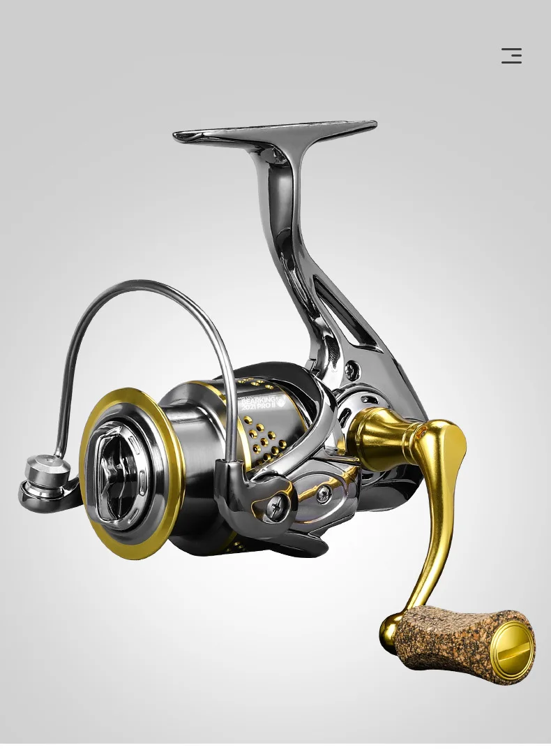 Jetshark 9+1bb 2500/2508/3508 Metal Spinning Reel 5.2: 1 Cork Handle Saltwater Spinning Fishing Reel