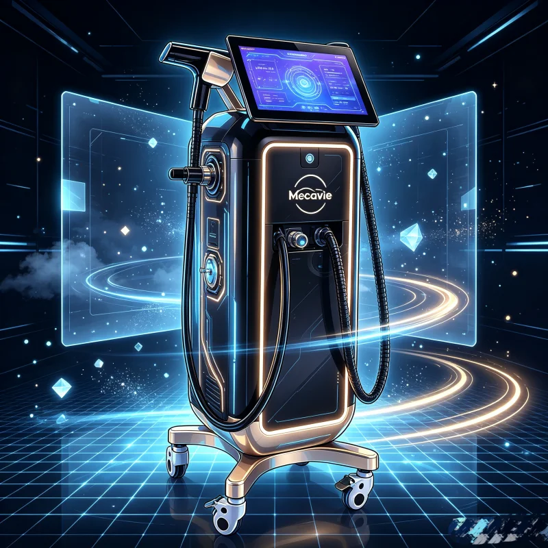 2 IN 1 Multifunctional Beauty Machine Diode Laser Hair Removal Picosecond Laser Tattoo Removal Freckle Skin Rejuvenation 10 Bars