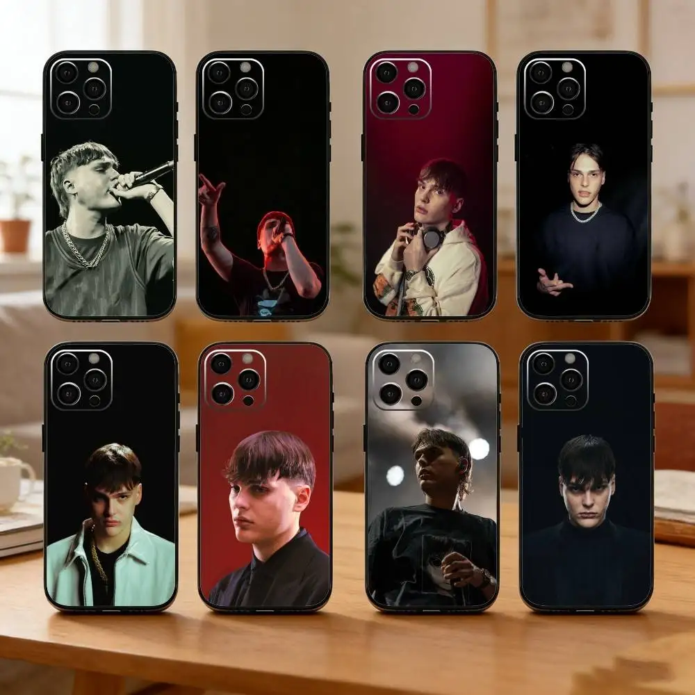 

K-Kid Y-Yugi Phone Case For iPhone17,16,15,14,13,12 Plus,Max Soft Silicone Black Cover