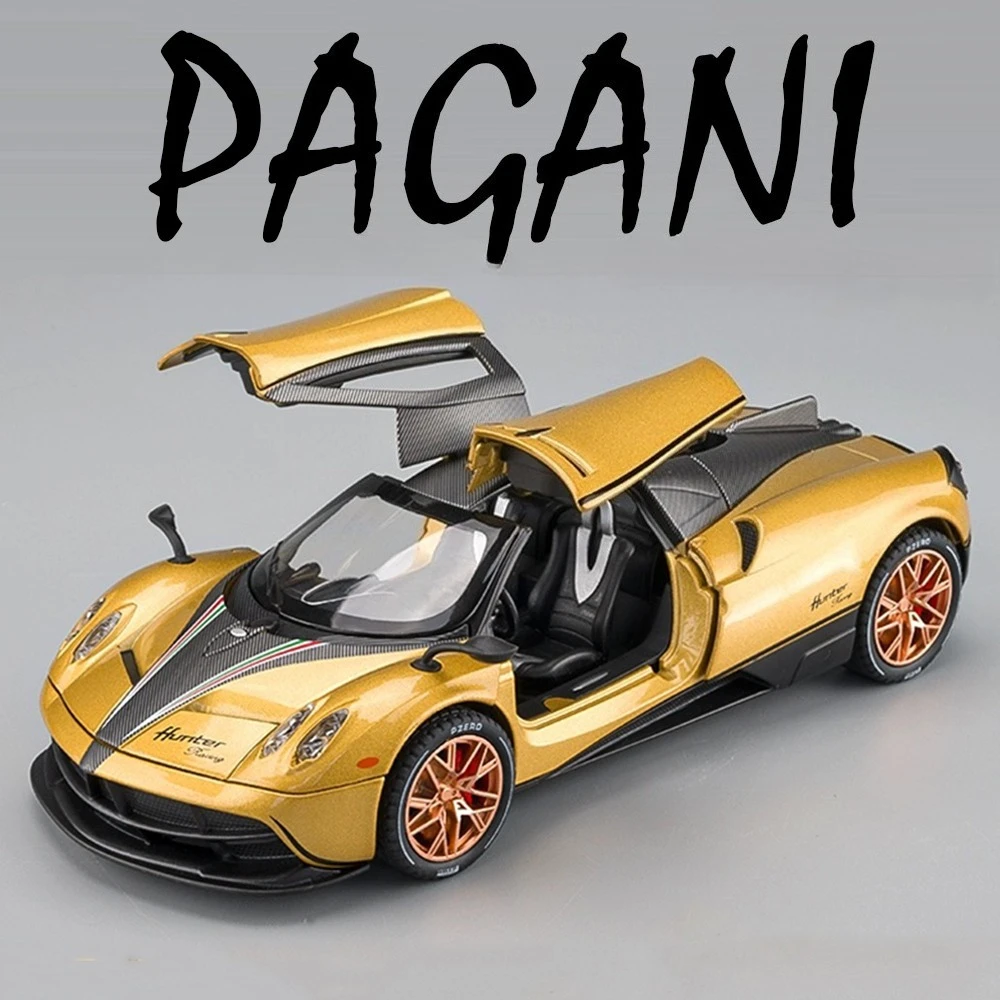 

1:22 Pagani Huayra Dinastia SL63 Модель игрушки, литой под давлением сплав, спортивный автомобиль, двери, открытый звук, свет, откатный автомобиль, детские праздничные подарки
