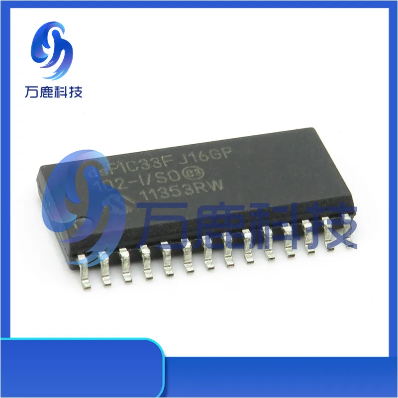 Dspic33Fj16Gp102-I/So 16Kb, Flash, 1024Bytes-Ram, 16Mips, 21I/O, 16-Bit Family, Nanowatt Soic-28