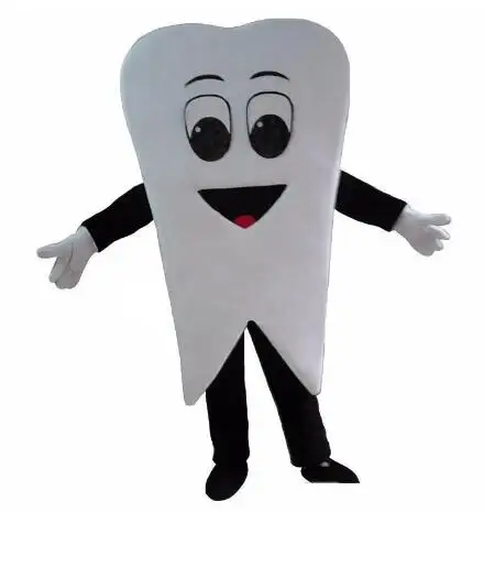 New Adult Halloween Christmas Tooth Dentist Mascotte Fancy Cartoon Mascot Costume Plush Fancy Dress Mascot Costume