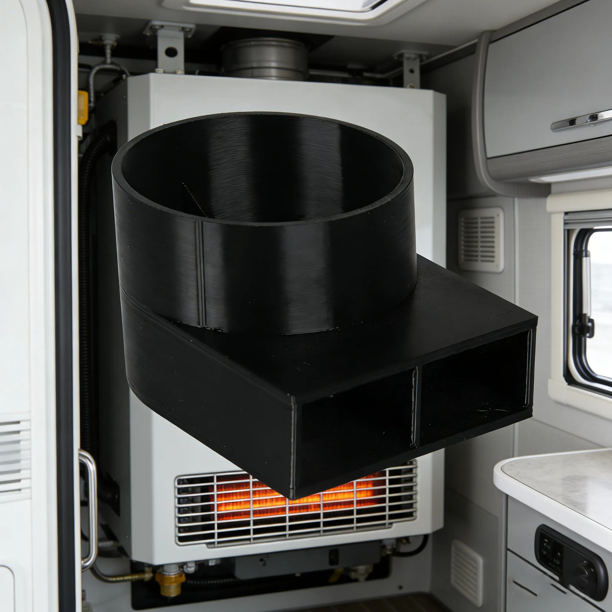 Heater Airflow Deflector Motorhome Caravan Heater Air Vents Outlet Air Guidance Device Replacement For Truma Heating Systems