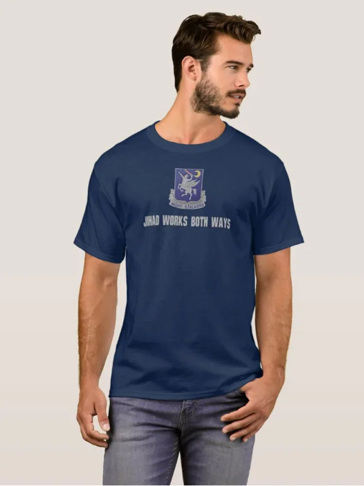 Jihad يعمل على كلا الطريق. 160th SOAR (المحمولة جوا) ليلة ساق تي شيرت 100% القطن س الرقبة الصيف قصيرة الأكمام عادية قميص رجالي #5