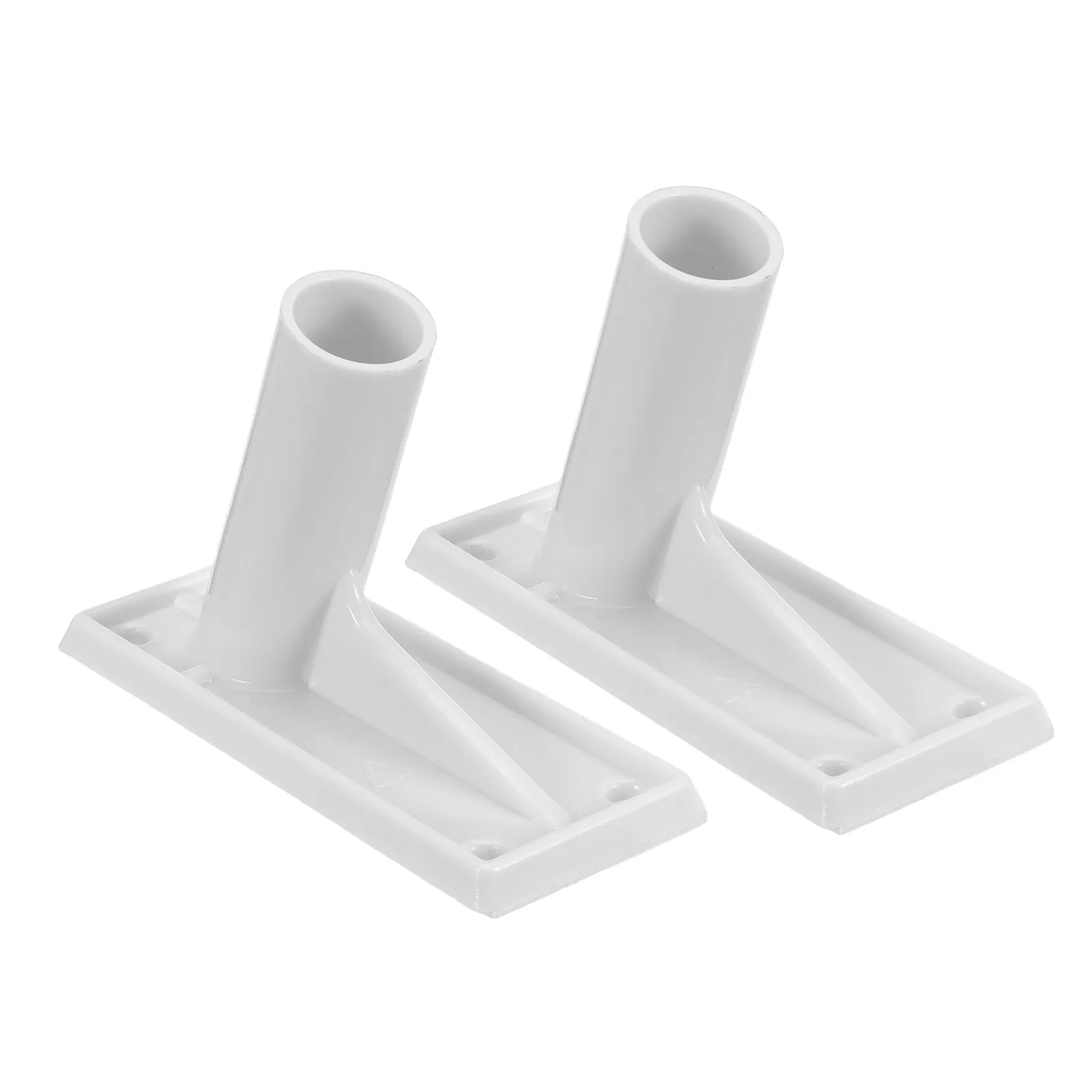 2Pcs Flagpole Bracket Mount Heavy Duty Stable Support Outdoor Wall Mount Flag Holder Porch Balcony Flagpole Base Screws Included
