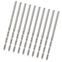 10Pcs High Speed Steel 1.75mm Drill Bits for Pearl & Small Hole Drilling - Straight Shank Tool Set