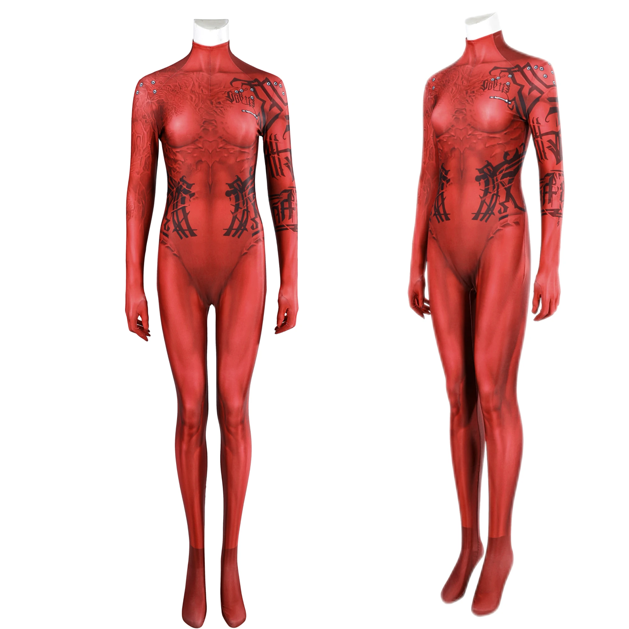 

Karlach Cosplay Costume Woman Jumpsuit Gate Bodysuit Halloween Carnival Party Outfits