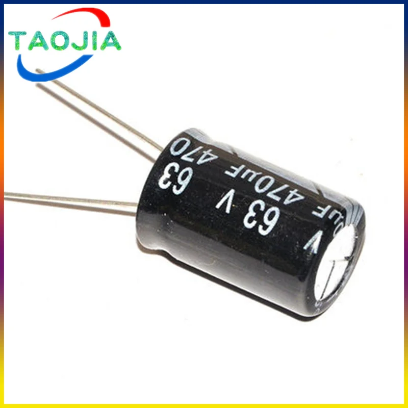 10pcs 470uF 63V 470MFD 63Volt Aluminum Electrolytic Capacitor  Radial 470mf63v 470uf63v 63v470mf 63v470uf