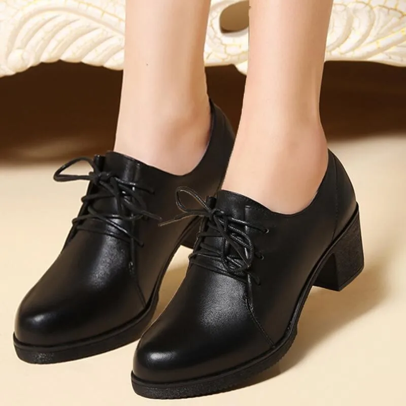 

Fashion New Sexy Round Toe Banquet Women's Thick Heels Solid Color Straps Daily Elegant and Comfortable Pumps 2026 New