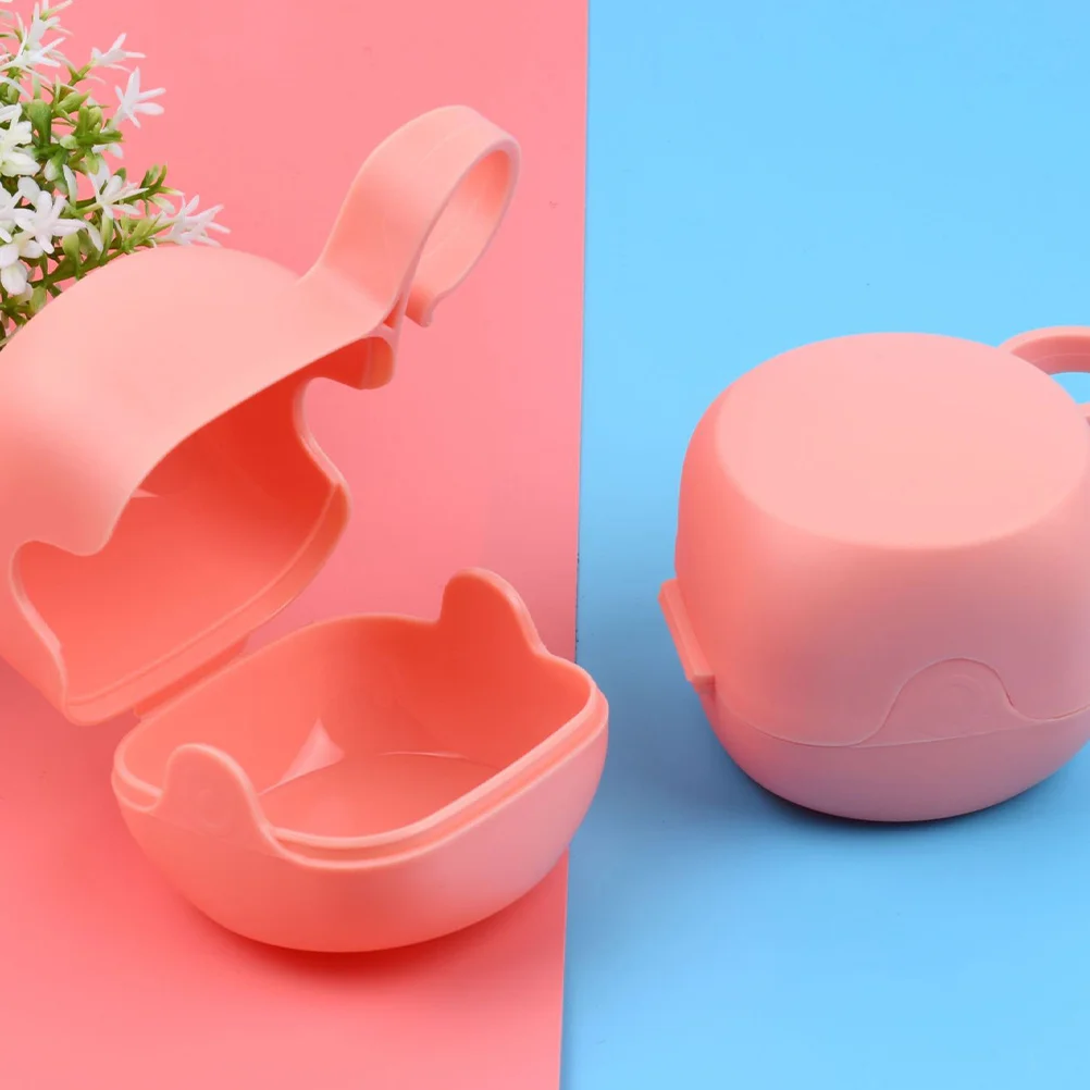 

4Pcs Pacifier Storage Box Food-Grade Plastic Highly Sealing Easy Dustproof Teether Container Pacifier Cases