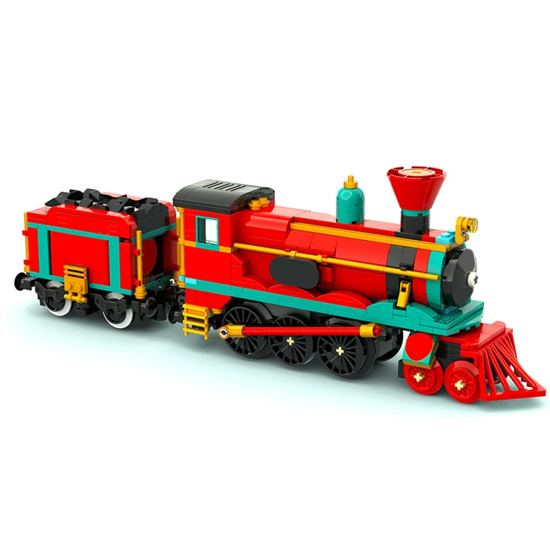 مدينة نموذج سيارة MOC قوالب بناء مهرجان الربيع الصيني قطار وحدات التكنولوجيا الهدايا عطلة تجميع ألعاب أطفال البدلة