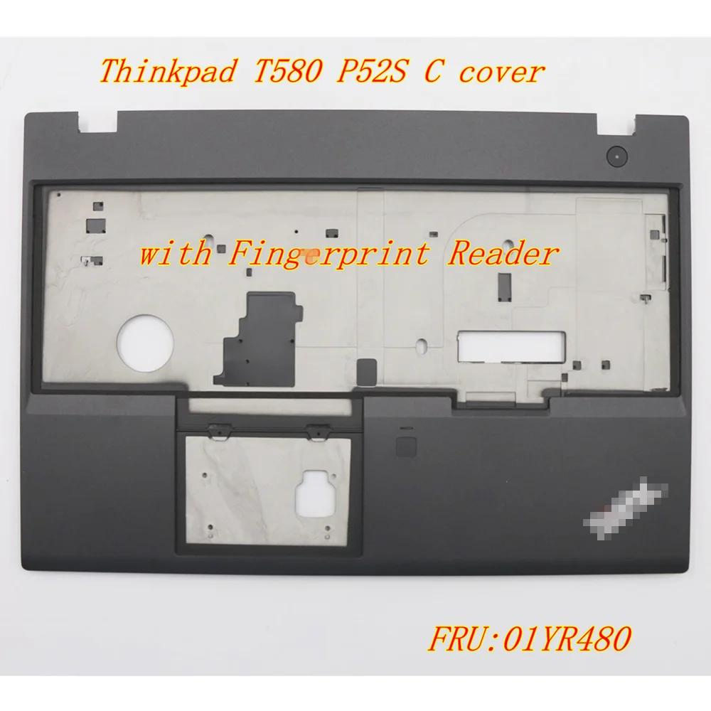 

New Original For Lenovo Thinkpad T580 P52S laptop keyboard bezel Palmrest C cover with Fingerprint Reader FRU:01YR480