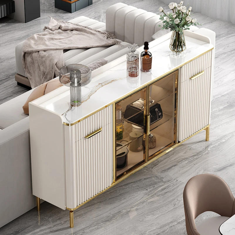 

Coffee Nordic Sideboard Kitchen Island Display Storage Luxury Modern Shelf Sideboard Living Room Wood Meuble Kitchen Furniture