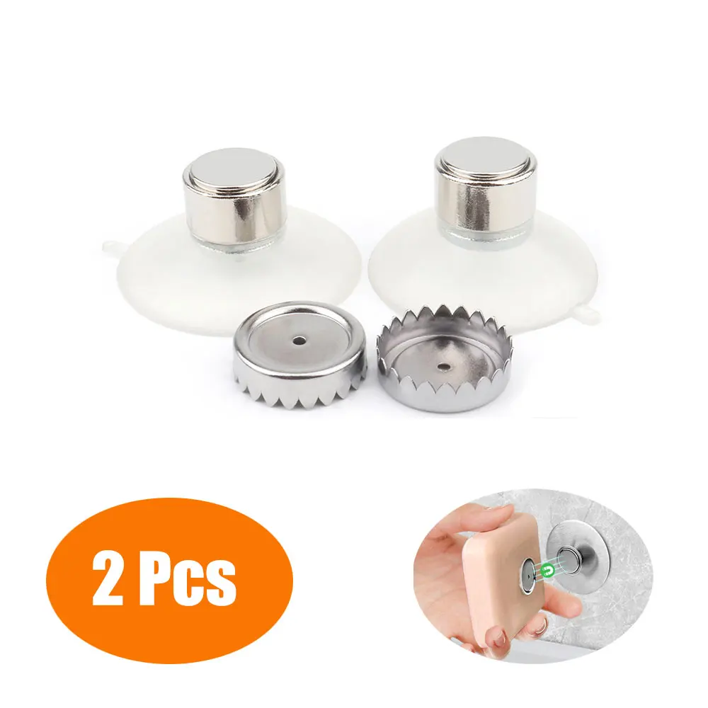 2 Pcs  traceless suction cup soap rack Removable Hanging Soap Holders For Bathroom Shower Magnetic Suction Cup Soap Hanger