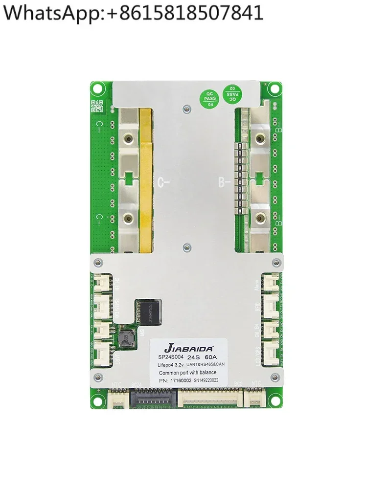 Lithium battery protection board 17 strings 60V 20 strings 72V 24 strings Iron lithium 72V intelligent protection board 200A