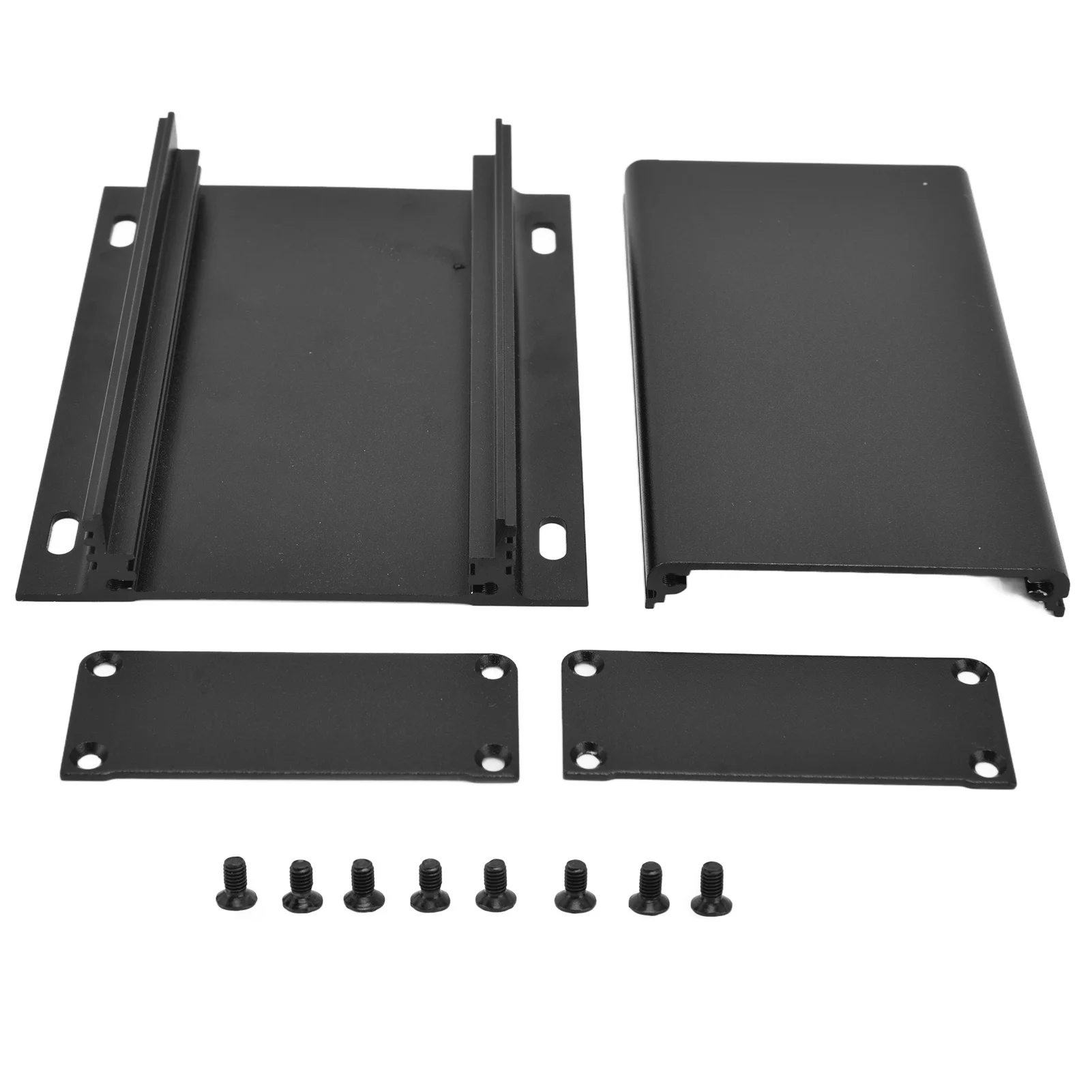 Aluminum Alloy Electric Box Project Case Split Enclosure 25x84x110mm Matte Black Plate