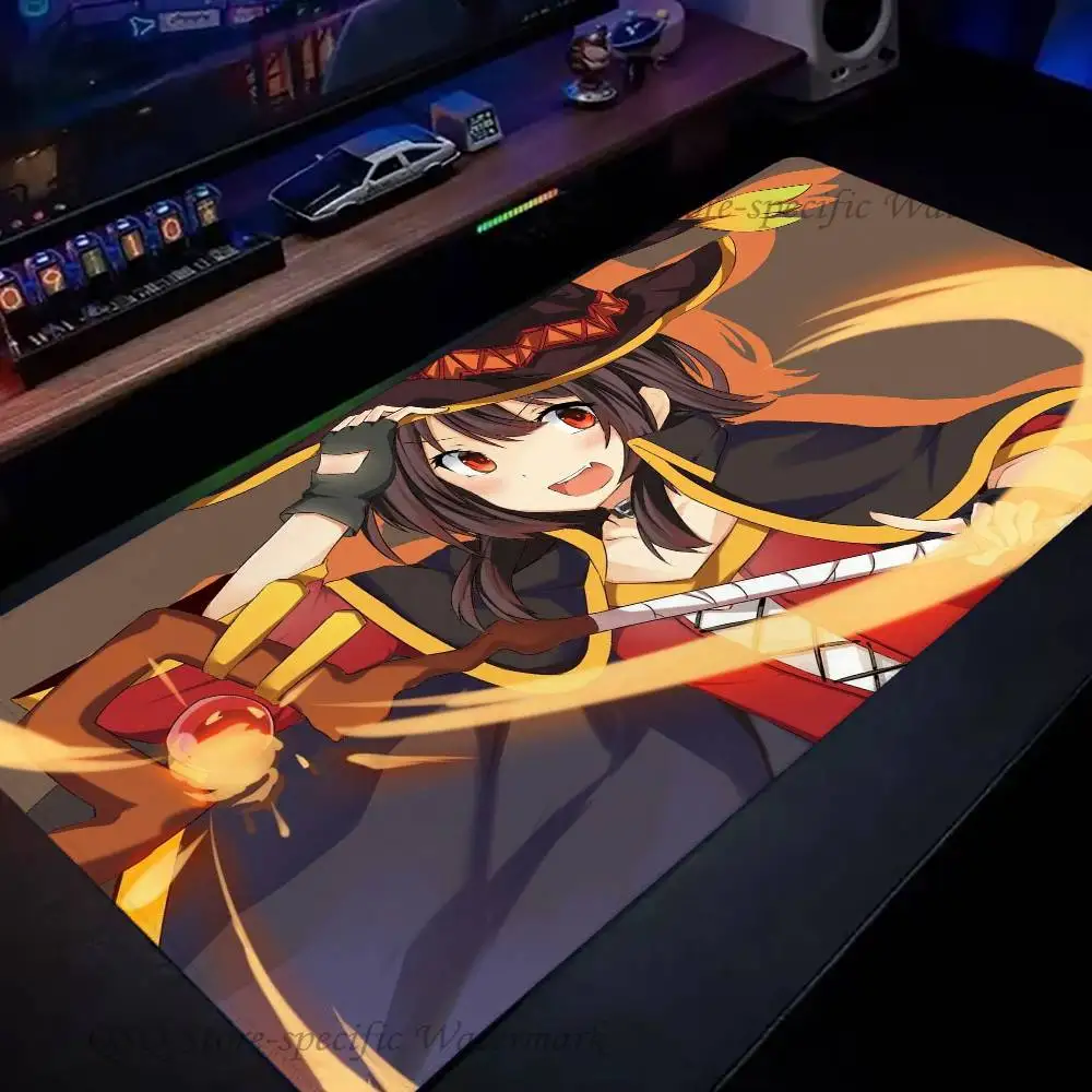 Megumin Konosiba funny and humorous anime Mousepad Non-slip Suitable For Office Computers Laptops E-sports Game Desk Mats XXL