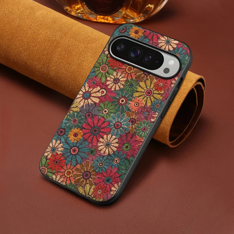 

European-style floral pattern irregular color leather case back cover suitable for Googlepixel10/10proPhone case GooglePixel9XL/
