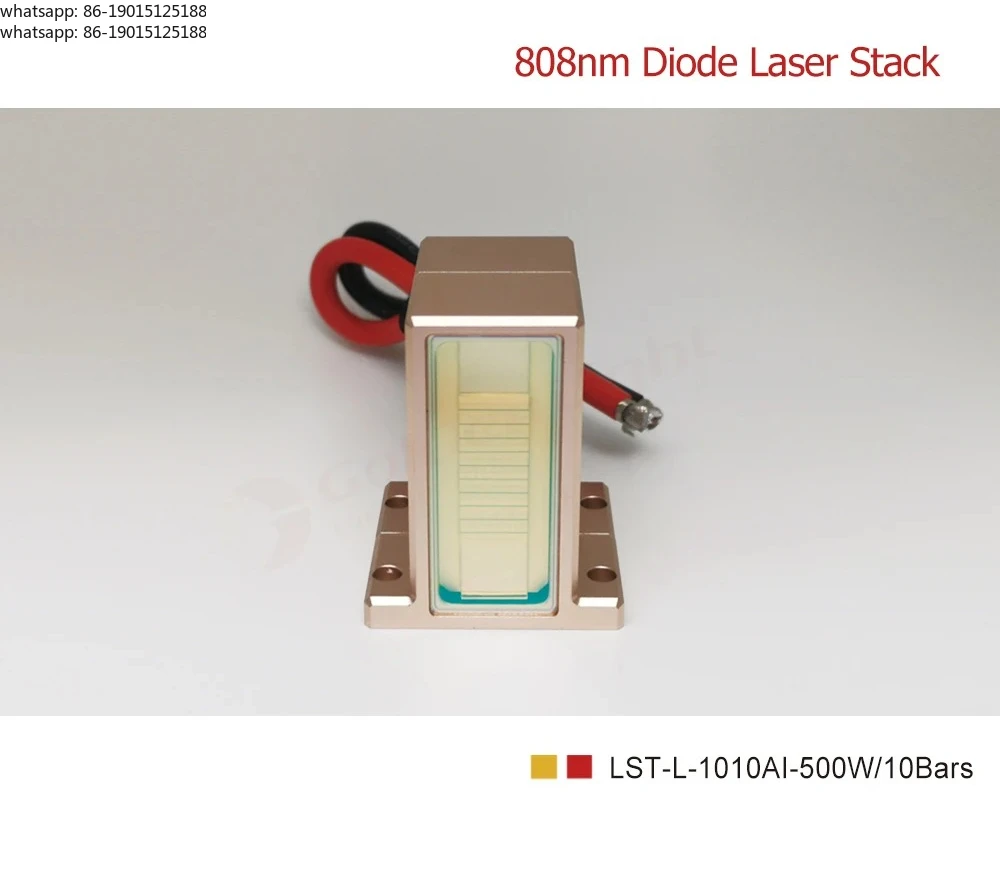 500W : LST-L-1010AI / Marco-Channel Diode-Laser-Stack For Cosmetic-Laser / 808nm For Permanent Hair Removal / Height 49mm