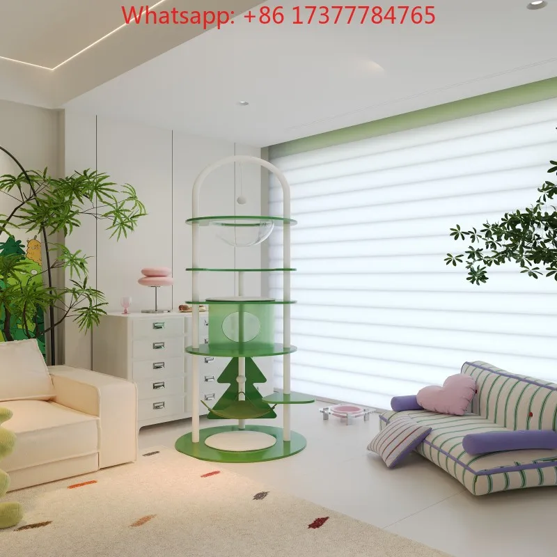 Living Room Balcony Cat Climbing Frame Cat House  Steel Structure Factory Carton Packaging