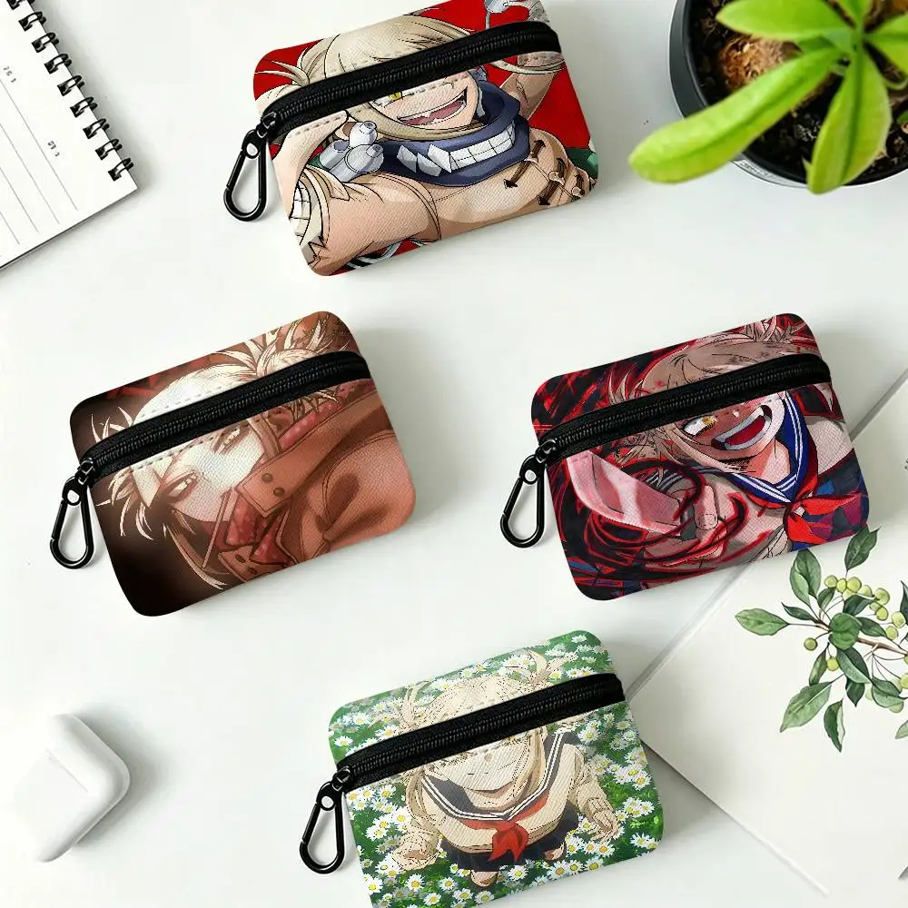 Popular Anime H-Himiko T-Toga Oxford Fabric Mini Coin Wallet Smooth Zipper Hanging Design Multi-use Small Storage Bag For Travel
