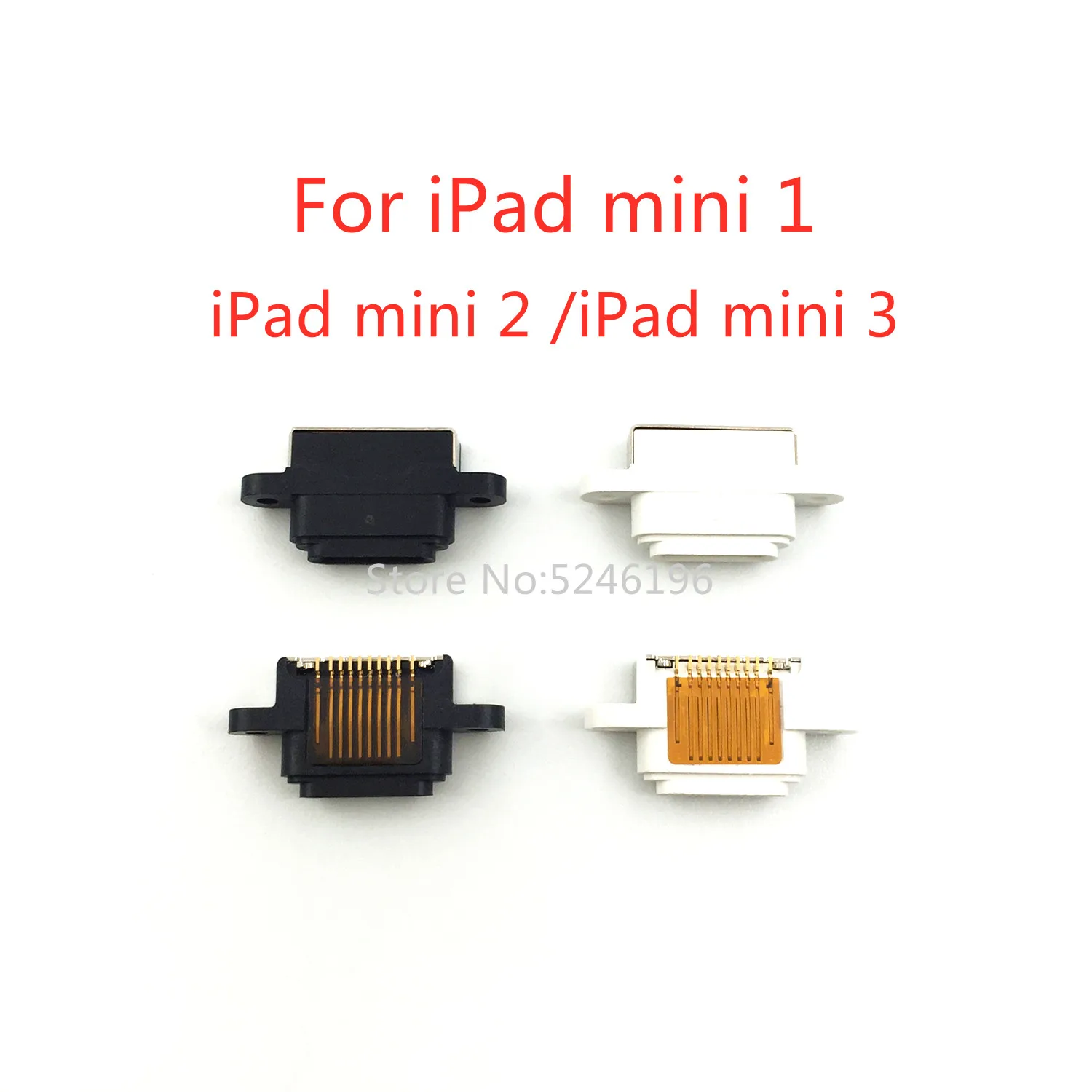 2pcs New Mini USB Jack Charging Port Connector For For iPad mini 1 For iPad mini 2 For iPad mini 3 Replace Part.