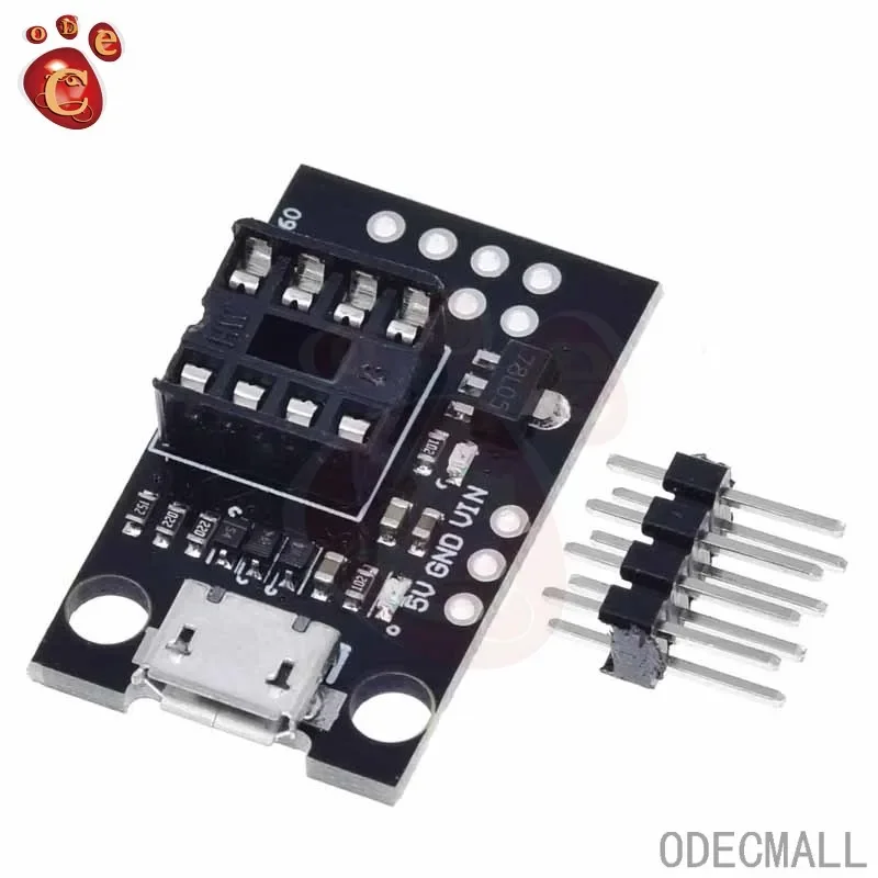 ATtiny13A / ATtiny25 / ATtiny45 / ATtiny85 Pluggable ATTINY Development Programming Bare Board