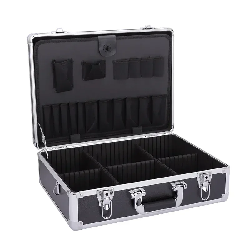 Multifunctional Aluminum Tool Organizer Boxes Portable Hardware Household Suitcase Electrician Special Repair Tools Storage Box