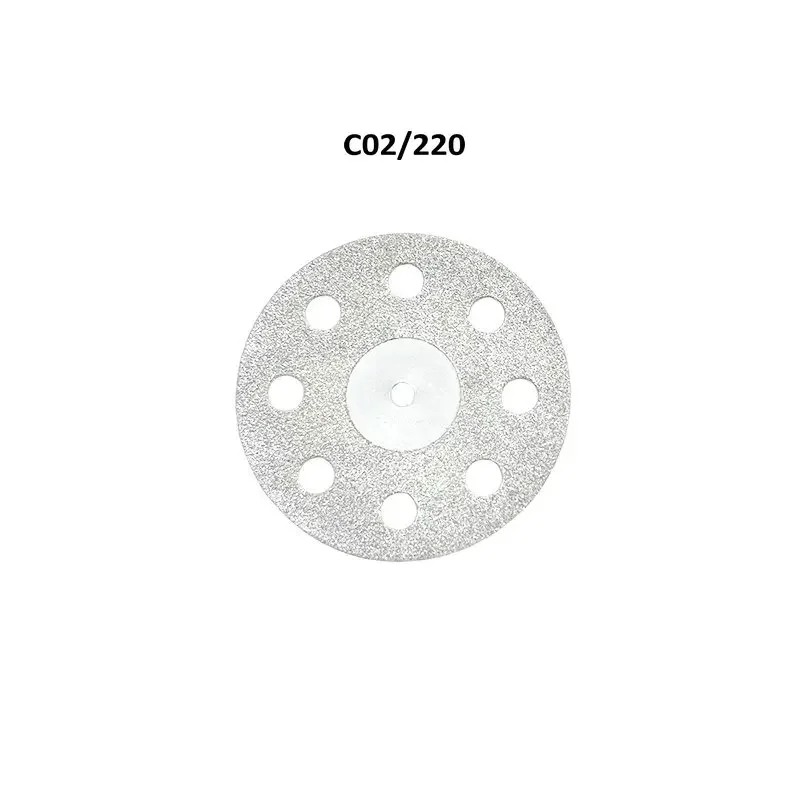 Polerowanie zębów tarcze diamentowe 0.2mm dwustronnie powłoka dysku 2.35mm trzpień dentystyczny do maszyna polerska