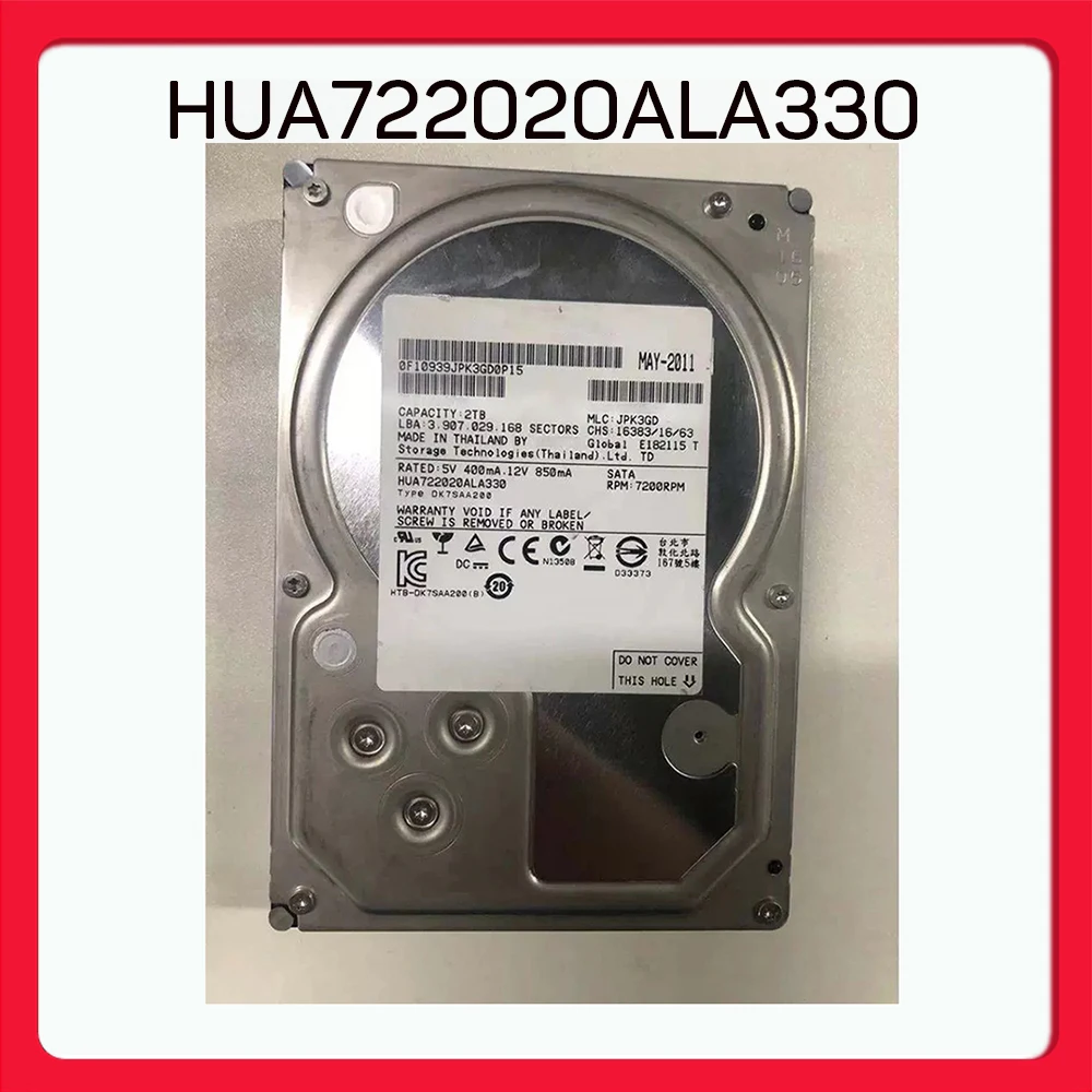 

Для Hitachi 2 ТБ 32 Мб 7200 об/мин 3,5 "Интерфейс SATA для корпоративного жесткого диска для серии A7K2000 HUA722020ALA330