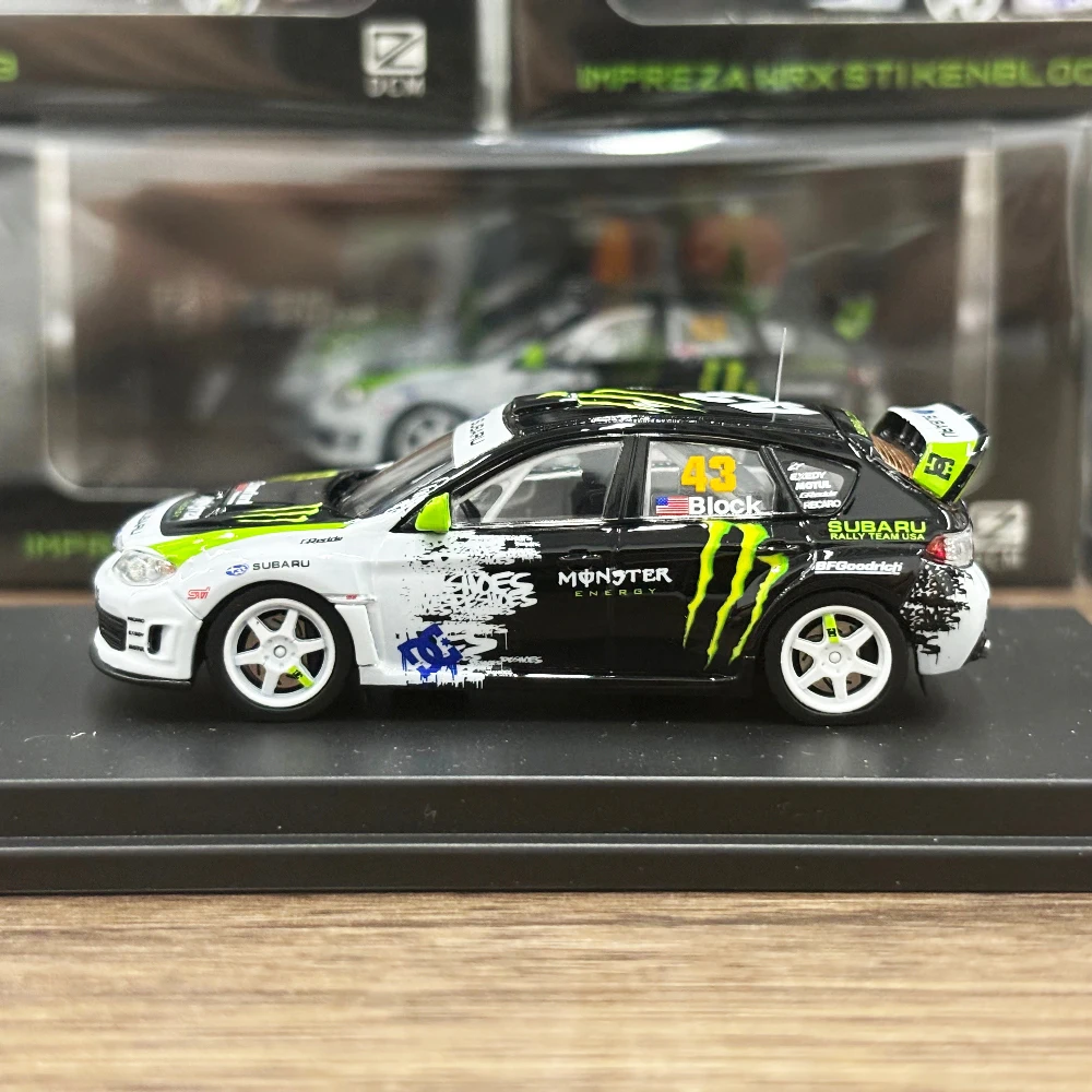 DCM 1:64 Impreza WRX STI Rally Alloy Car Diecasts & Toy Vehicles Car Model Miniature Scale Model Car Toys For Children