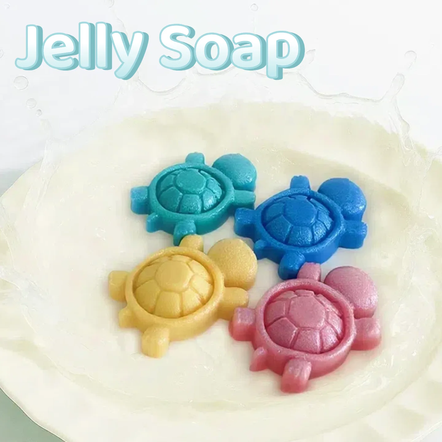 

Jelly Soap Turtle Shape, Bouncy Shower Jelly, Novelty Bath Toy, Long-Lasting Fragrance, Gentle Skin Care Body Washing