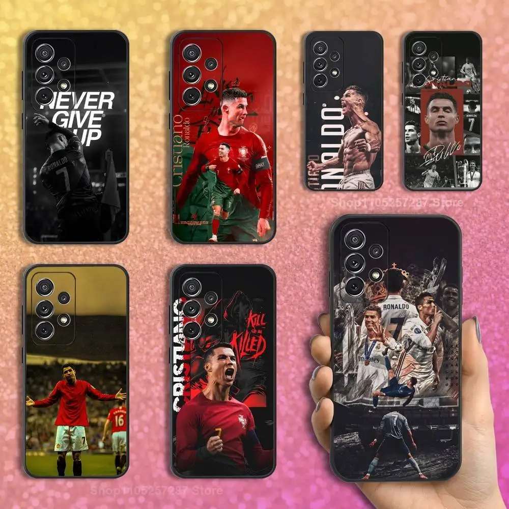 

Football R-RoNAIDo-ES Cool Case For Samsung S10,Plus,S9,S22,S25,Ultra,S24,S21,S20,S23,FE,Lite,Soft Silicone Black