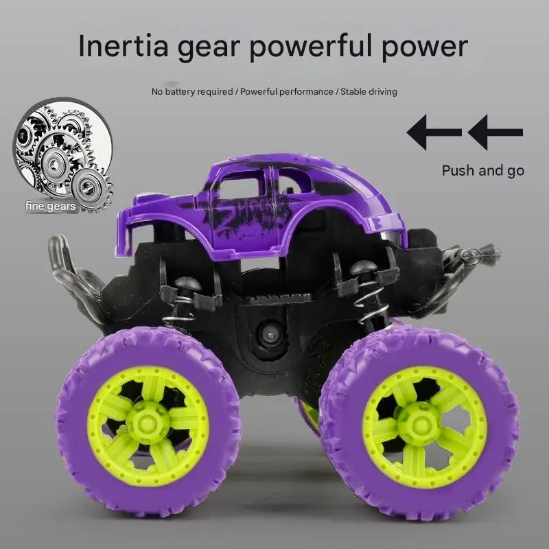 Hot Toys Car Monster Truck Four-wheel Drive Vehicle Stunt Dump Car Inertia Car Toy Dinosaur Pull Back Children Toy Boy Girl Gift