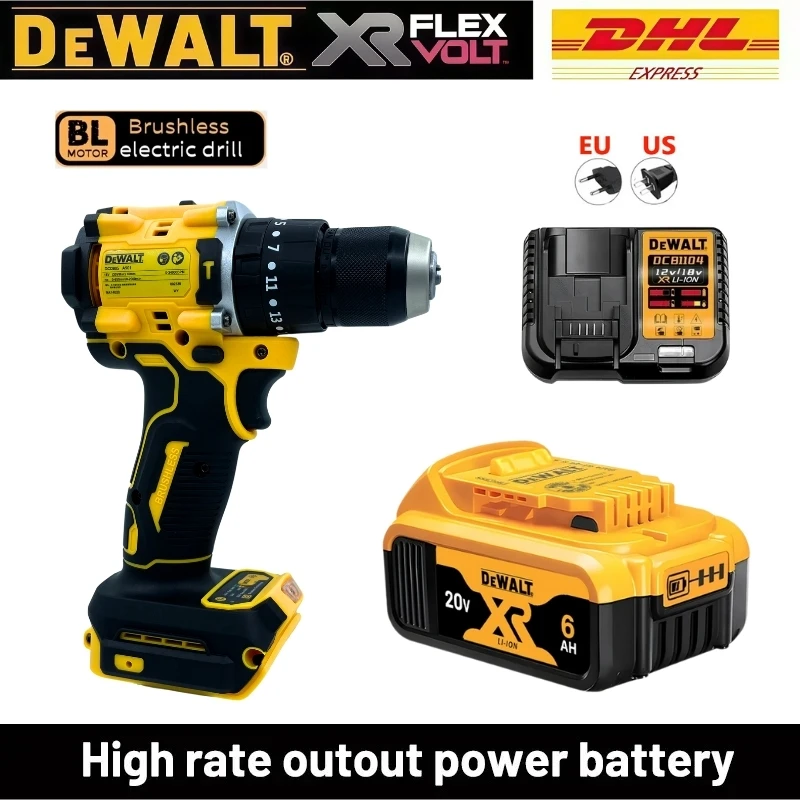 DEWALT DCD805 20V Max Cordless Brushless Impact Drill Multi-Function Handheld Electric Screwdriver Tool