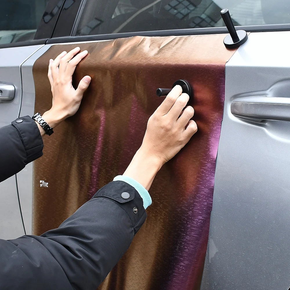 Kit de ferramentas de aplicação de envoltório de vinil para carro, raspador de matiz de janela, rodo de borda de feltro, lâmina afiada, faca utilitária, rodo de canto