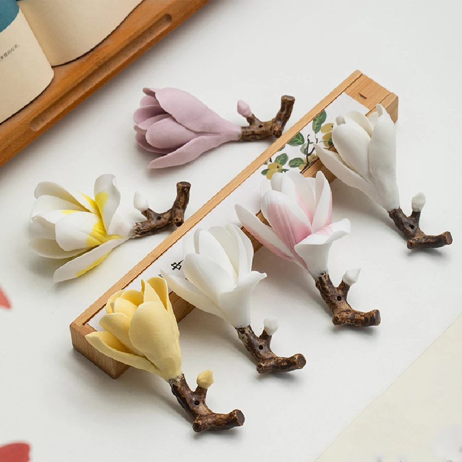 Jade Orchid Handmade Ceramic Decorative Ornament, Incense Insertion Table, Entrance, Agarwood Incense Burner, Incense Holder