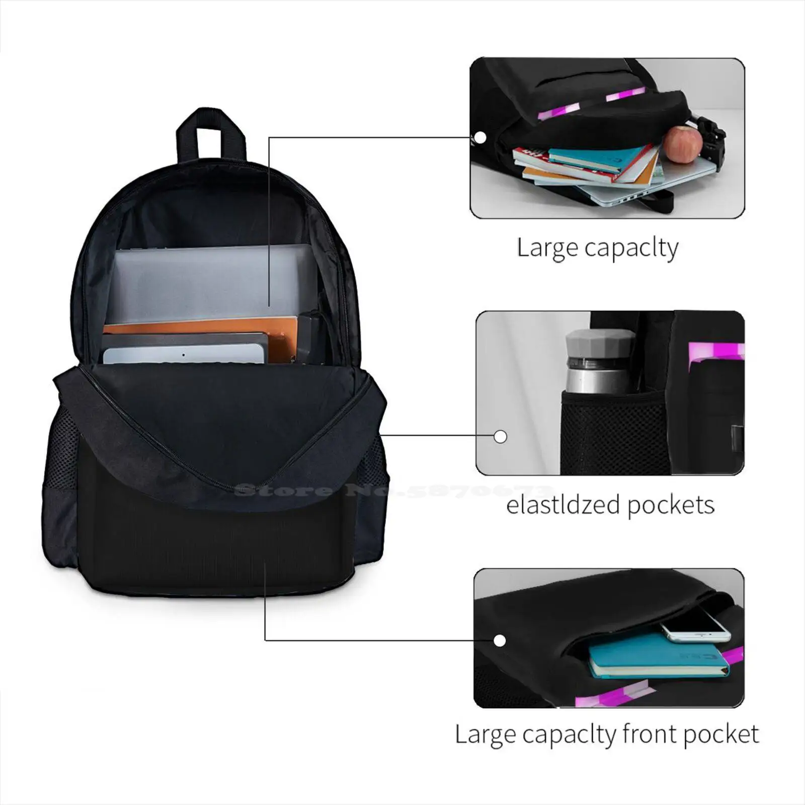 Enderman Moda Schoolbag, venda quente Mochila