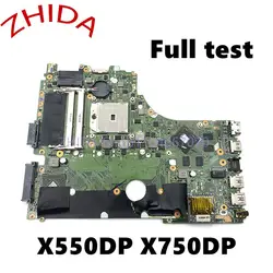 For Asus X550 X550DP K550D X550D K550DP X750DP Laptop Motherboard Socket FS1 DDR3 with Dscrete graphics MAIN BOARD full test