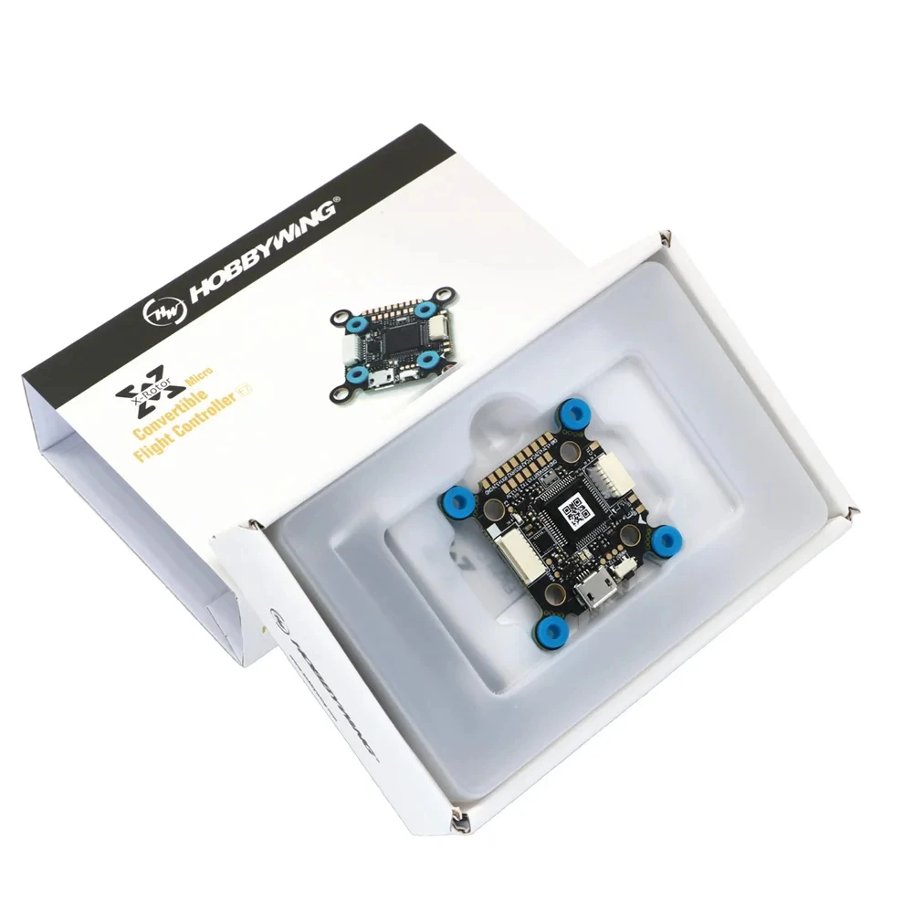 

Контроллер полета Hobbywing Xrotor F7 AM32 45A/65A 4in1 G2 ESC 3-6S для деталей гоночного самолета RC FPV